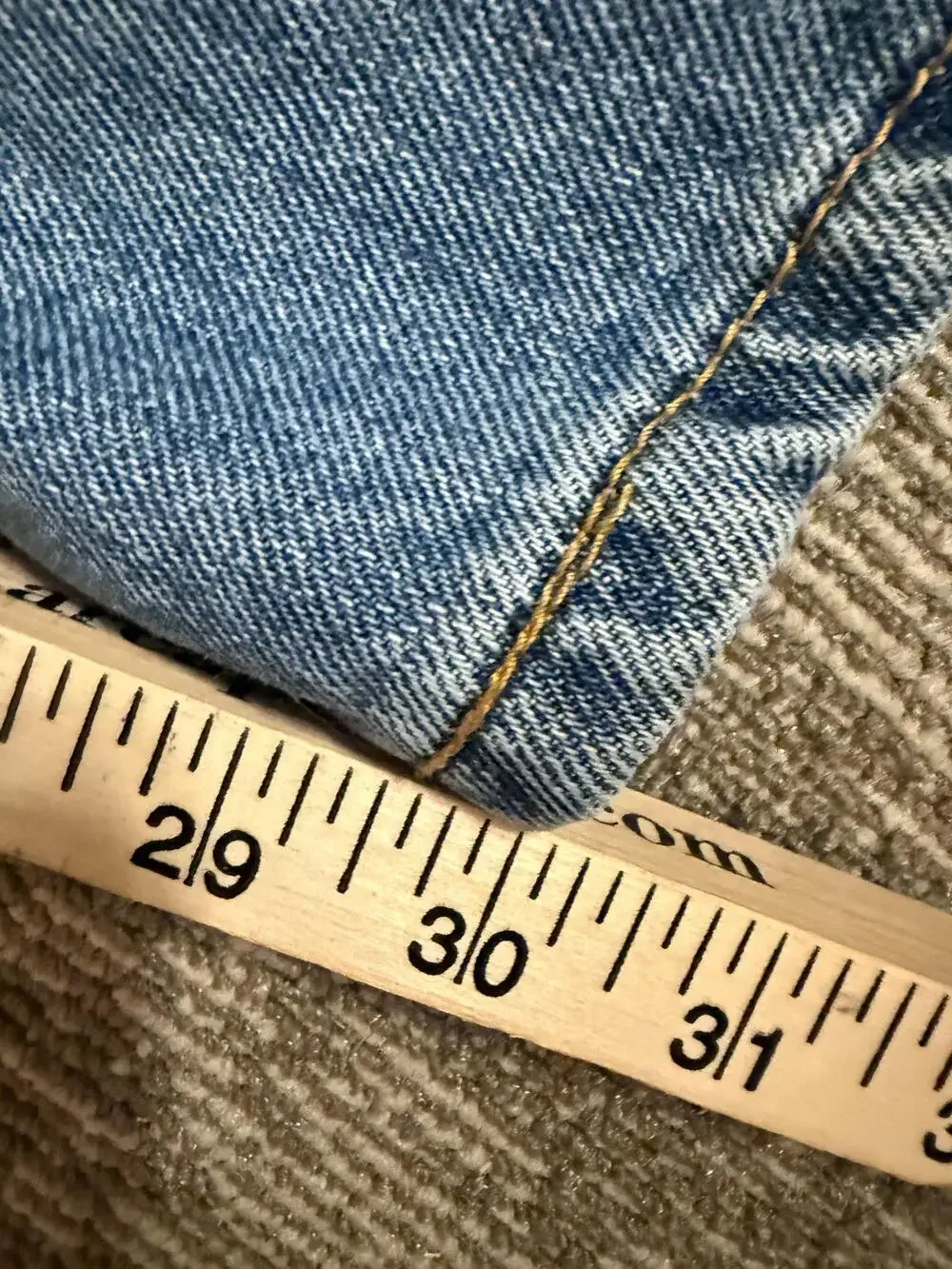 Levis 505 Jeans Mens 38x30 Blue Straight Fit Regular Zip Fly 5-Pocket Denim